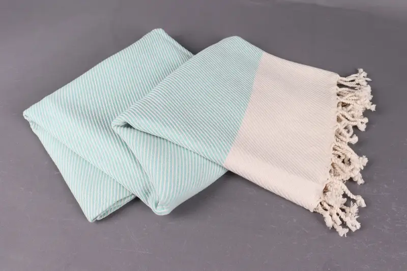 Guest Towel, Absorbent towel, Cotton towel, Organic cotton peshtemal for spa and beach, Wedding Gift Ideas, 70x40 Cotton Striped Towel, Bath towel - 7
