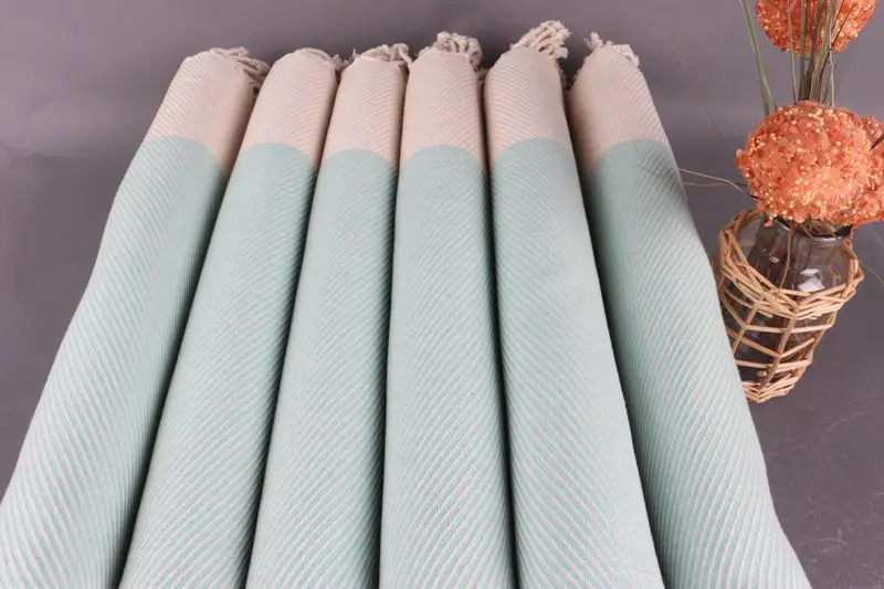 Guest Towel, Absorbent towel, Cotton towel, Organic cotton peshtemal for spa and beach, Wedding Gift Ideas, 70x40 Cotton Striped Towel, Bath towel - 3