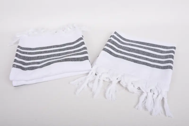 36x24 Cotton Herringbone Towel, Bachelor Bachelorette Party Favors, Monogram Towels, Personalized Dish Towel, Bridesmaid Gifts, Bathroom Towels - 7