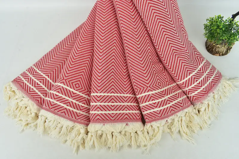 Girl Trip Party Favor, Gift For Mom, Throw Blanket, Housewarming Gift, 96x70 Cotton Diamond Towel, Bridal Shower Gift, Thanksgiving Tablecloth - 4