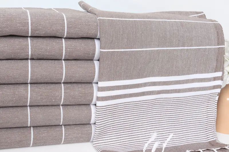 40x24 Cotton Striped Towel, Personalized Gifts, Small Bath Towels, Organic Towel, Turkish Tea Towel, Family Gift, Best Friend Wedding Gift - 2
