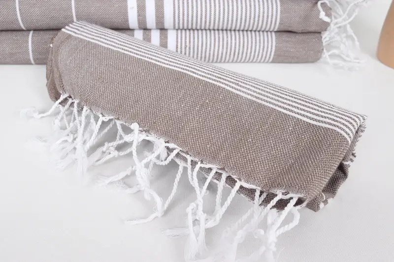 40x24 Cotton Striped Towel, Personalized Gifts, Small Bath Towels, Organic Towel, Turkish Tea Towel, Family Gift, Best Friend Wedding Gift - 4