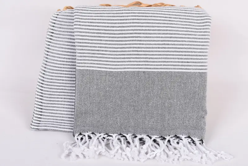 House Warming Gift, Luxury towel, Custom Towel, Bridesmaid Gift, 70x36 Cotton Striped Towel, Personalized Home Gift Wedding, Yoga Towel - 5