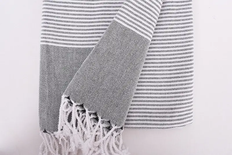 House Warming Gift, Luxury towel, Custom Towel, Bridesmaid Gift, 70x36 Cotton Striped Towel, Personalized Home Gift Wedding, Yoga Towel - 8