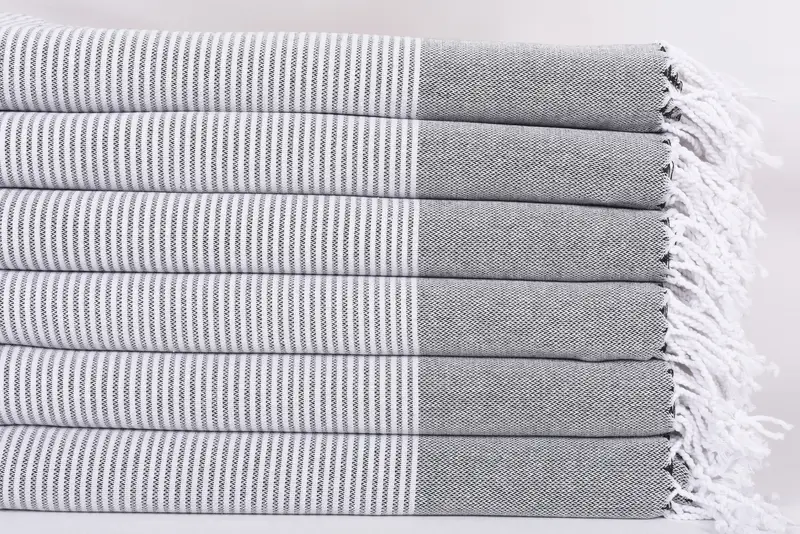 House Warming Gift, Luxury towel, Custom Towel, Bridesmaid Gift, 70x36 Cotton Striped Towel, Personalized Home Gift Wedding, Yoga Towel - 3