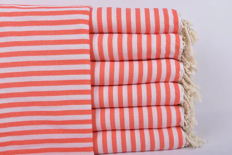 Handmade Turkish hammam towel, 70x40 Cotton Striped Towel, Custom Gift, Custom Wedding Gifts, Lightweight Turkish towel, Gym Towel, Gift For Bride - 1