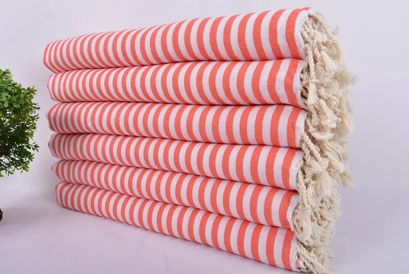 Handmade Turkish hammam towel, 70x40 Cotton Striped Towel, Custom Gift, Custom Wedding Gifts, Lightweight Turkish towel, Gym Towel, Gift For Bride - 3