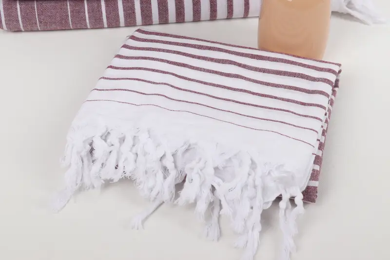 Bachelorette Party Decorations, Large Turkish Towel, Personalized Wedding Gift For Couple, Guest Towel, Beach Towel Bulk, 68x36 Cotton Striped Towel - 5