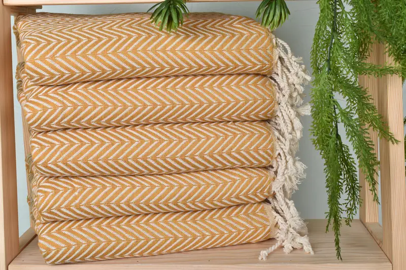 Kids Beach Towel, Bridesmaid Gift, Gift For The Home Decor, Best Friend Christmas Gift, 70x40 Cotton Zig zag Towel, Best Beach Towel, Bath towel - 2