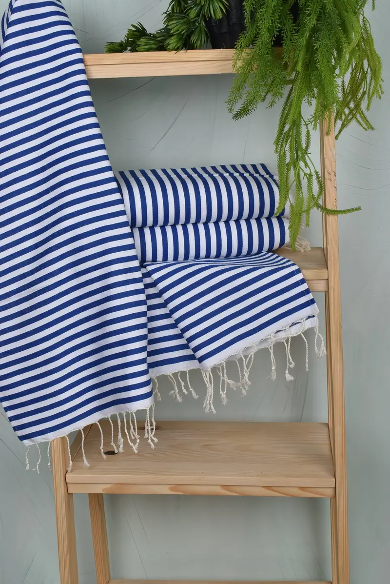 40x18 Cotton Striped Towel, Travel Towel, Monogram Hand Towel, Bridesmaid Proposal Gift, Monogram Kitchen Towel, Bridesmaid Gift, Turkish Tea Towel - 6