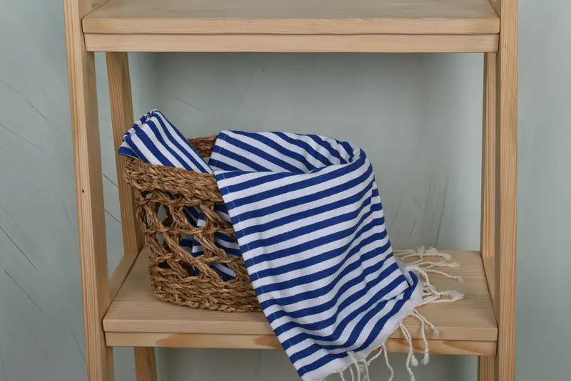 40x18 Cotton Striped Towel, Travel Towel, Monogram Hand Towel, Bridesmaid Proposal Gift, Monogram Kitchen Towel, Bridesmaid Gift, Turkish Tea Towel - 4