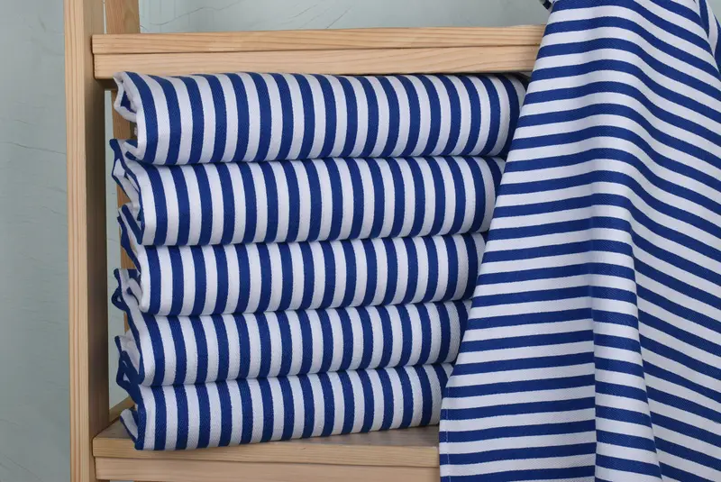 40x18 Cotton Striped Towel, Travel Towel, Monogram Hand Towel, Bridesmaid Proposal Gift, Monogram Kitchen Towel, Bridesmaid Gift, Turkish Tea Towel - 2