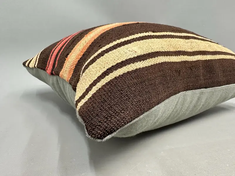 Pillow for Sofa, Antique Pillows, Boho Throw Pillow, 18x18 Red Pillow Case, Vintage Pillow, Rustic Pillow Cover, Pillow Sham, Tribal Cushion Cover - 6