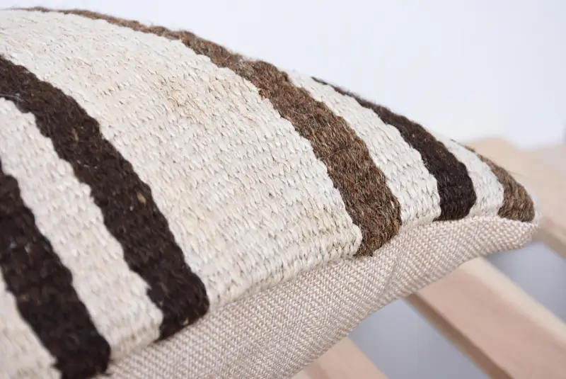 Decorative Cushion, 12x24 Beige Pillow Sham, Vintage Pillow, Meditation Cushion Cover, Kilim Pillow Cover, Interior Designer Pillow, Pillow Sham - 7