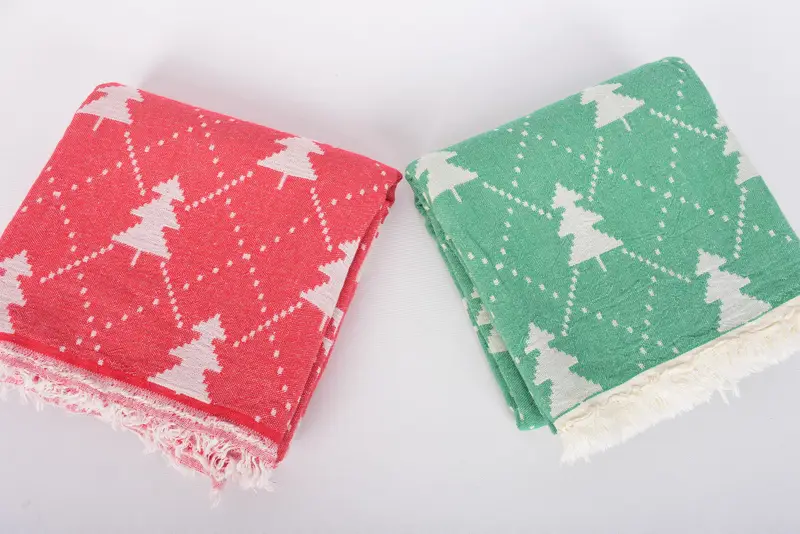 Bachelor -Geschenke, Peshtemal -Handtuch, Brautduschgeschenke, 84x42 Cotton Weihnachten gemustertes Handtuch, personalisiertes Geschenk für sie, maßgeschneidertes türkisches Handtuch - 7