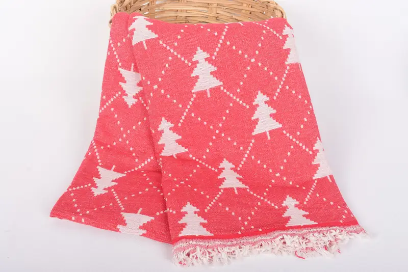 Bachelor -Geschenke, Peshtemal -Handtuch, Brautduschgeschenke, 84x42 Cotton Weihnachten gemustertes Handtuch, personalisiertes Geschenk für sie, maßgeschneidertes türkisches Handtuch - 5