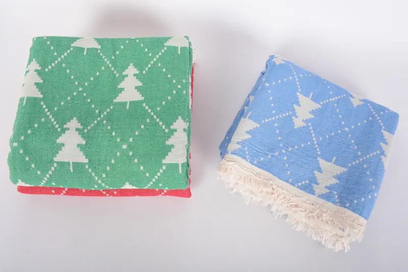Bachelor -Geschenke, Peshtemal -Handtuch, Brautduschgeschenke, 84x42 Cotton Weihnachten gemustertes Handtuch, personalisiertes Geschenk für sie, maßgeschneidertes türkisches Handtuch - 8