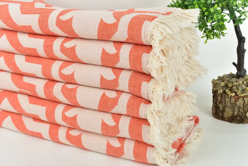 Handwoven Turkish Towel, Gift For Mom, Soft towel, Bachelorette Gifts, 68x36 Cotton Tulip Patterned Towel, Custom Name Towel, Turkish Towel Beach - 3