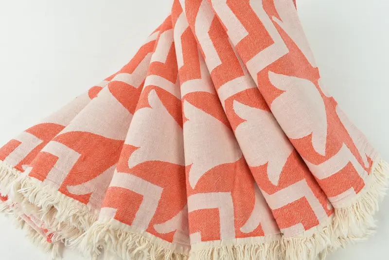 Handwoven Turkish Towel, Gift For Mom, Soft towel, Bachelorette Gifts, 68x36 Cotton Tulip Patterned Towel, Custom Name Towel, Turkish Towel Beach - 4
