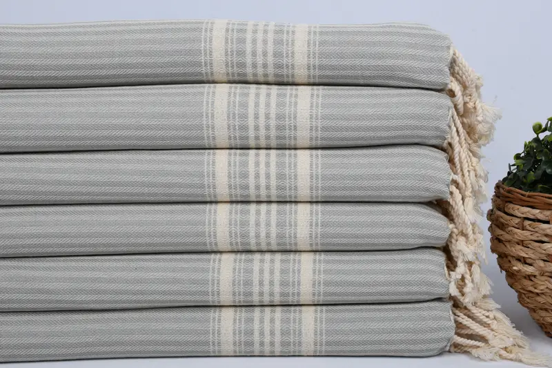 Turkish Hand Towel, Monogram Kitchen Towel, 40x18 Cotton Striped Towel, Custom Hand Towel, Halloween Gifts, Travel Towel, Monogrammed Turkish Towel - 2