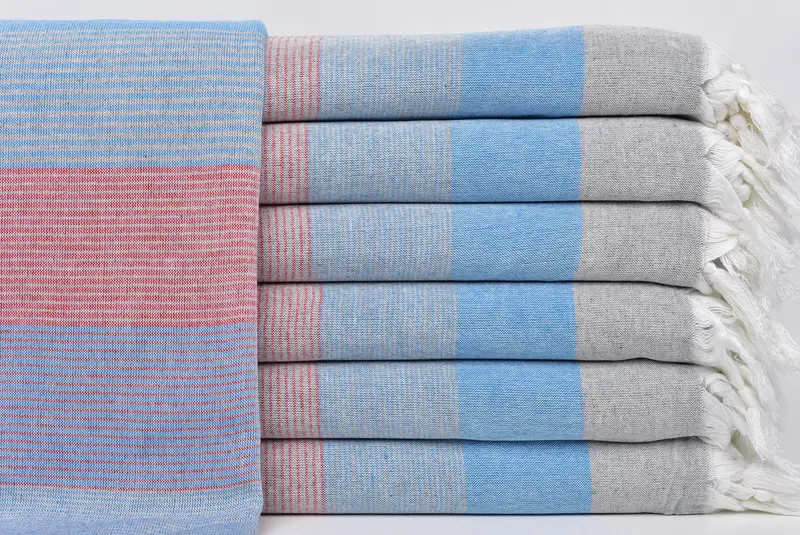 Summer Towel, Travel towel, Kids Beach Towel, Turkish Towel Beach, 68x40 Cotton Striped Towel, Turkish Towel Set, Bridal Party Gifts, Hammam towel - 1