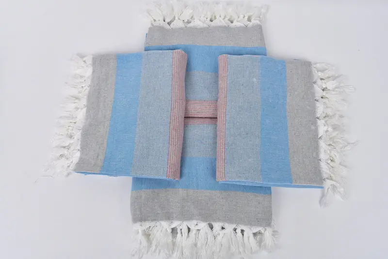 Summer Towel, Travel towel, Kids Beach Towel, Turkish Towel Beach, 68x40 Cotton Striped Towel, Turkish Towel Set, Bridal Party Gifts, Hammam towel - 6