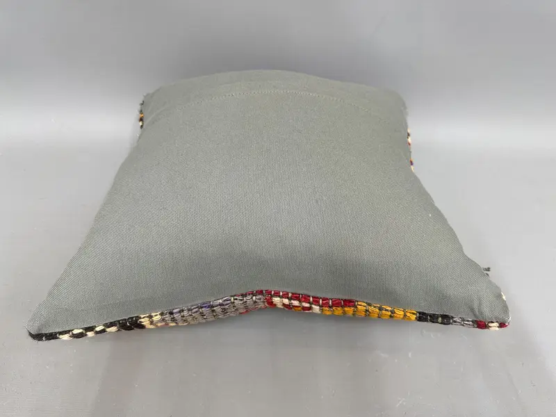 Pillow, Oriental Cushion Cover, 18x18 Purple Pillow Sham, Turkish Pillow, Bohemian Cushion Pillow Case, Throw Kilim Pillow, Home Decor Pillow - 7