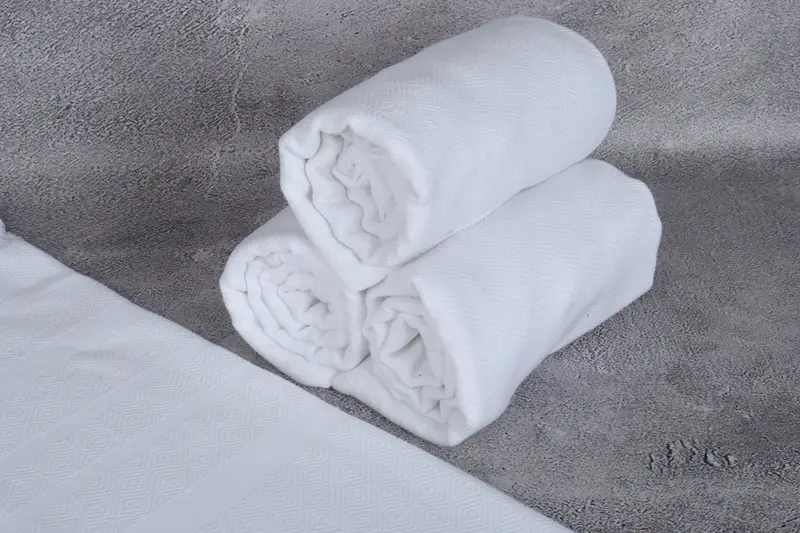 Personalised Gift, Cotton towel, Antibacterial Turkish peshtemal towel, 70x40 Cotton Diamond Towel, Wedding Gifts Towel, Turkish bath towel - 8