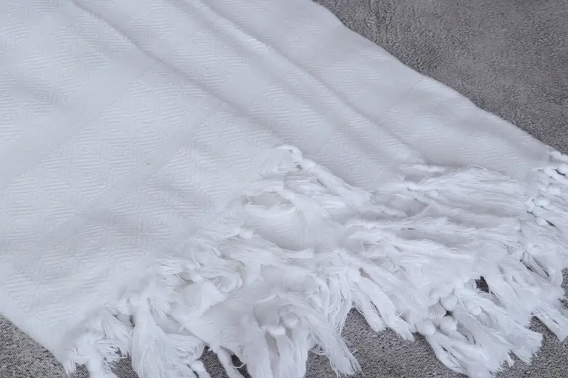 Personalised Gift, Cotton towel, Antibacterial Turkish peshtemal towel, 70x40 Cotton Diamond Towel, Wedding Gifts Towel, Turkish bath towel - 5