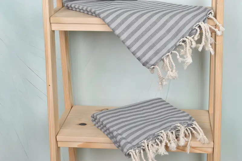 70x40 Cotton Striped Towel, Yoga Towel, Bridesmaid Gift, Scarf Towel, Home Decor Gifts, Personalized Turkish Towel, Gift Towel, Girls Weekend Favors - 5