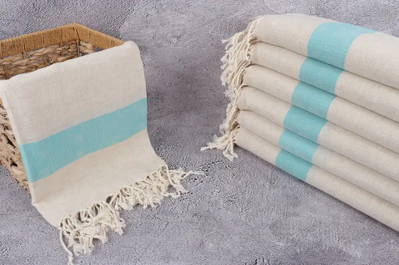 Custom Gifts, Bachelor Gifts, 70x36 Linen Striped Towel, Fouta towel, Summer Towel, Personalized Bridesmaid Beach Towel, Turkish hand towel - 3