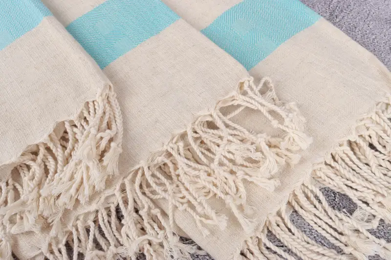 Custom Gifts, Bachelor Gifts, 70x36 Linen Striped Towel, Fouta towel, Summer Towel, Personalized Bridesmaid Beach Towel, Turkish hand towel - 5