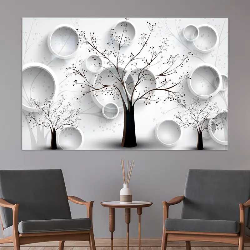 Zarif Soyut Baskılı Cam: Alanınız için Modern Lüks