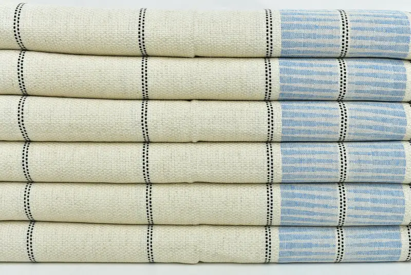 Personalized Hand Towel, 40x20 Linen Striped Towel, Custom Wedding Gift From Bridesmaid, Wedding Gift Ideas, Bridesmaid Gifts, Kitchen Towel - 2