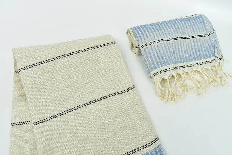 Personalized Hand Towel, 40x20 Linen Striped Towel, Custom Wedding Gift From Bridesmaid, Wedding Gift Ideas, Bridesmaid Gifts, Kitchen Towel - 7