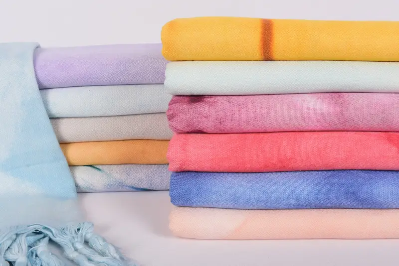 Turkish towel, Peshtemal Towel, Valentines Day Gift, Wedding Gift, Summer Towel, Travel Towel, Turkish Towel Set, 64x40 Cotton Tie Dye Towel - 2
