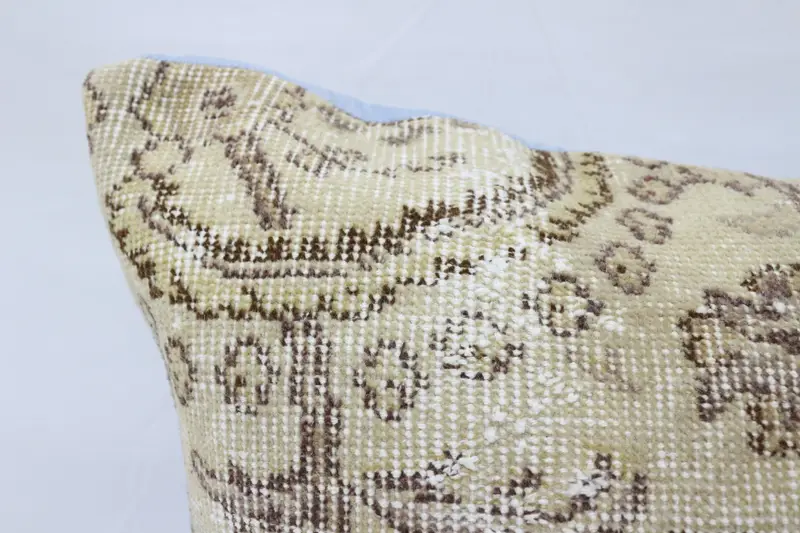 Vintage Kilim Throw Pillow, Toss Pillow, 32x32 Beige Pillow Sham, Bolster Pillow, Bench Cushion, Pillow, Boho Pillow Sham Cover, Boho Pillow - 2