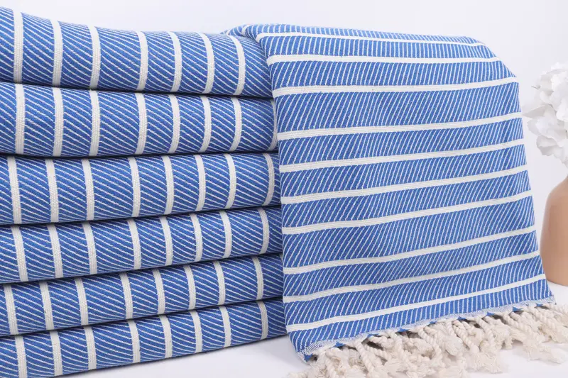 Wedding Gift Ideas, Wedding Favors, Gift For Her, Personalized Turkish bath towel for home decor, 70x40 Bamboo Striped Towel, Custom Beach Towel - 2
