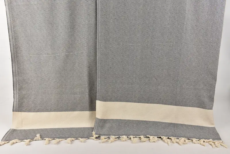96x80 Cotton Diamond Towel, Tablecloth, Wedding Day Gift For Bride, Personalized Home Gift Wedding, Throw Blanket Couch, Turkish Blanket - 8