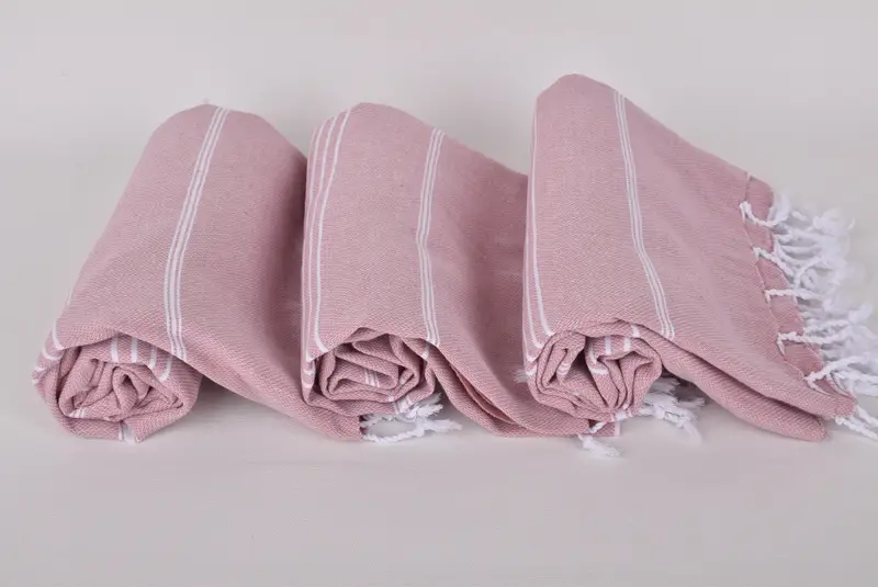 Wedding Hand Made Gift, Mother Of The Groom Gift, 70x40 Cotton Striped Towel, Beach Towel Bulk, Handmade Gift, Towel With Name, Thin towel - 8