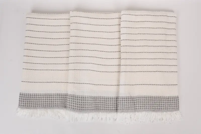 Monogram Turkish Towel, Gift For Him, 70x40 Cotton Waffle Towel, Bathroom Towel, Absorbent Turkish peshtemal towel for beach use, Absorbent towel - 7