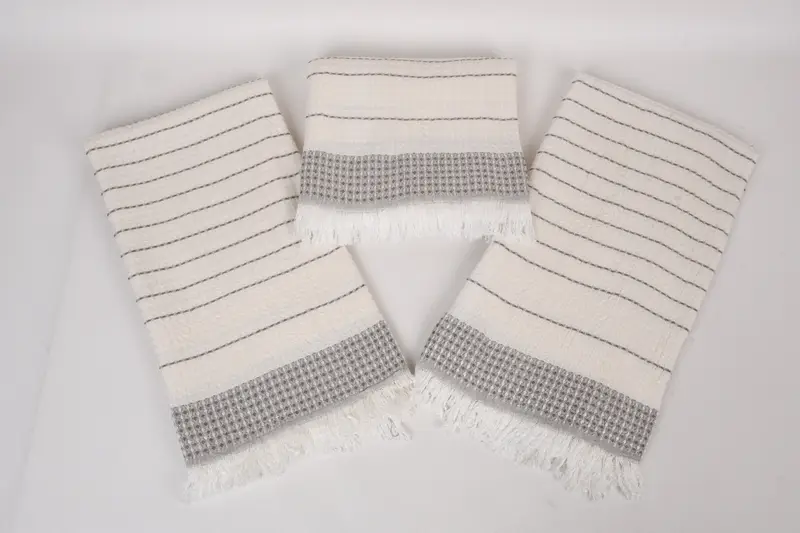 Monogram Turkish Towel, Gift For Him, 70x40 Cotton Waffle Towel, Bathroom Towel, Absorbent Turkish peshtemal towel for beach use, Absorbent towel - 6