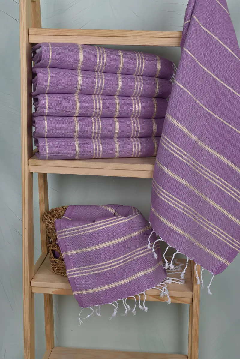 Wedding Favors, Monogram Kitchen Towel, Personalized Dish Towel, 40x24 Cotton Striped Towel, Family Gift, Customized Turkish Towel, Boyfriend Gift - 3