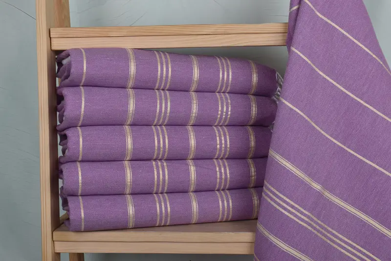 Wedding Favors, Monogram Kitchen Towel, Personalized Dish Towel, 40x24 Cotton Striped Towel, Family Gift, Customized Turkish Towel, Boyfriend Gift - 2