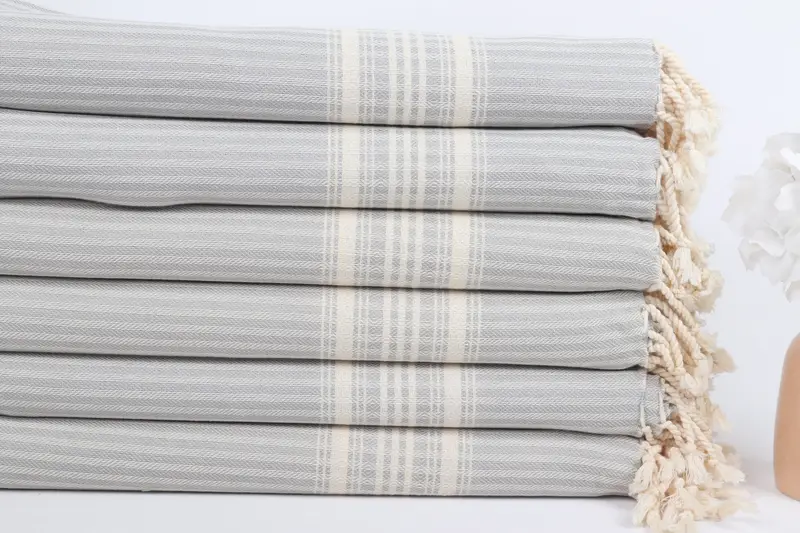 Bachelor Party Gifts, Gift For Him, Best Wedding Gift, Turkish bath towel for spa, 68x38 Linen Striped Towel, Luxury towel, Absorbent towel - 3