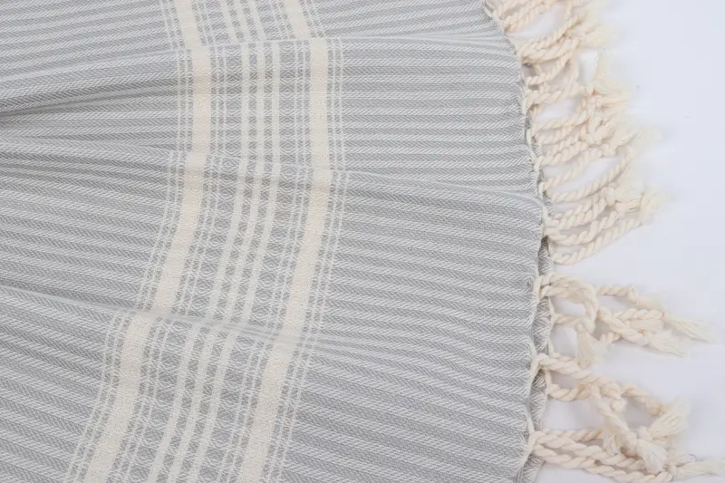 Bachelor Party Gifts, Gift For Him, Best Wedding Gift, Turkish bath towel for spa, 68x38 Linen Striped Towel, Luxury towel, Absorbent towel - 8