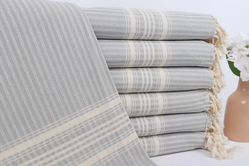 Bachelor Party Gifts, Gift For Him, Best Wedding Gift, Turkish bath towel for spa, 68x38 Linen Striped Towel, Luxury towel, Absorbent towel - 1