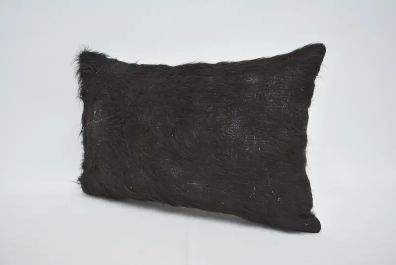 Vintage Pillow, Turkish Pillow, Kilim Cushion Sham, Christmas Pillow Sham, 16x24 Black Pillow Sham, Armchair Pillow Case, Pillow - 4