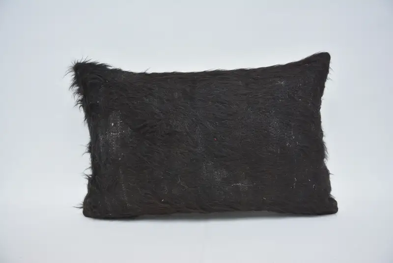 Vintage Pillow, Turkish Pillow, Kilim Cushion Sham, Christmas Pillow Sham, 16x24 Black Pillow Sham, Armchair Pillow Case, Pillow - 1