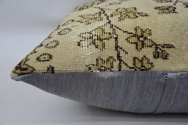 Oriental Pillow Sham, Boho Pillow Sham Cover, Pillow for Couch, Tribal Cushion Cover, 32x32 Beige Pillow Sham, Gift Pillow, Pillow Case - 6
